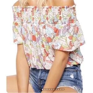 NWT / The Free People Technicolor Bubble Top / sz S